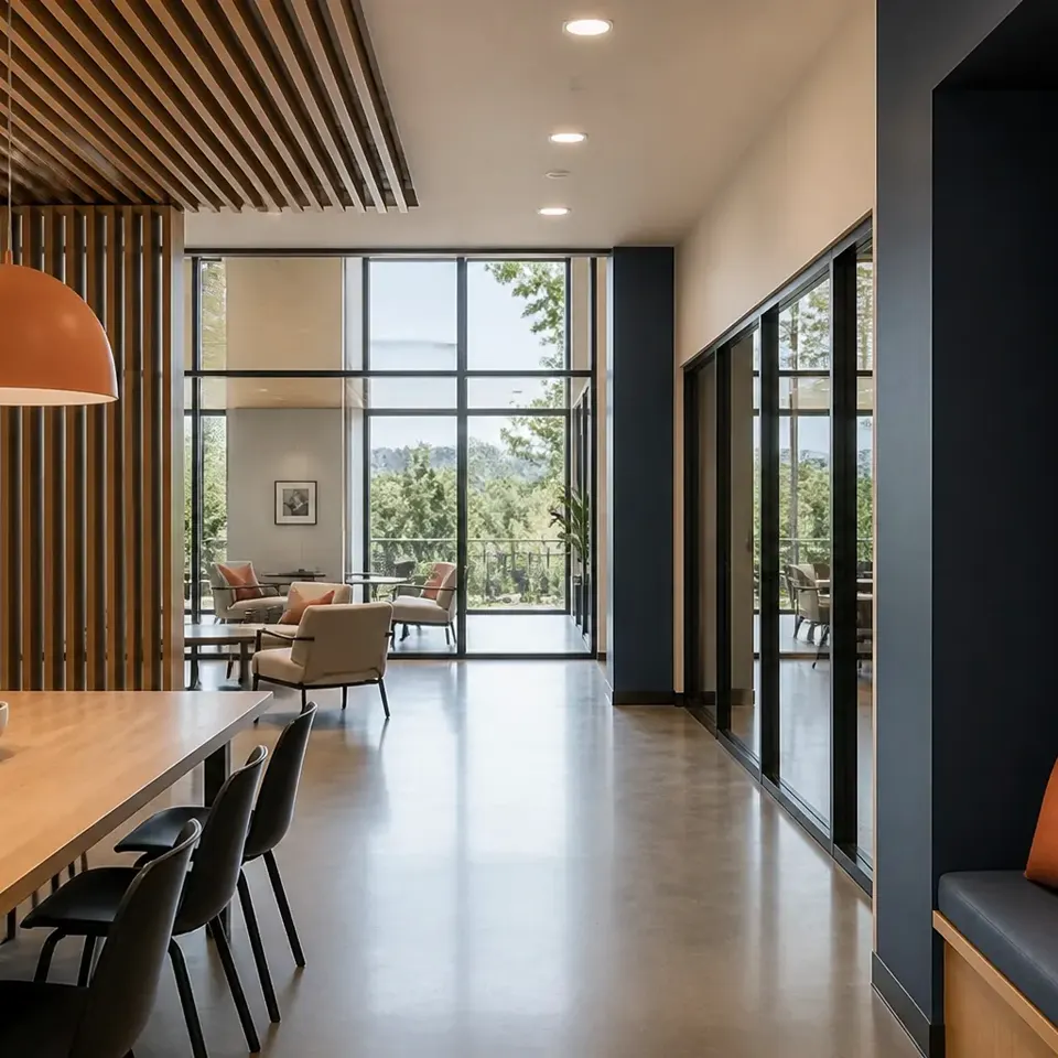 Clean business interior representing janitorial services by Hayward Janitorial